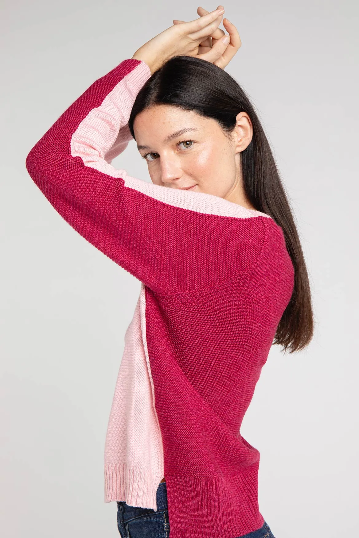 Pull Jean-Pierre framboise