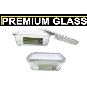 Rectangular Glass Food Storage Container - 590ml