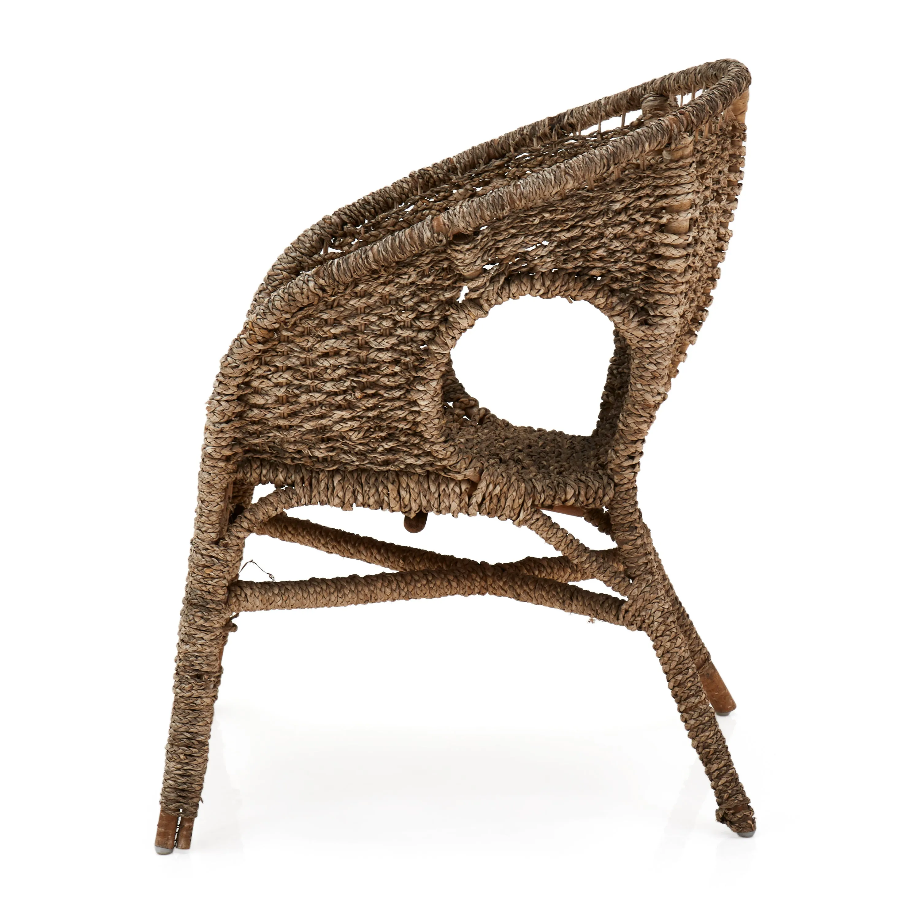Rounded Wicker Chair