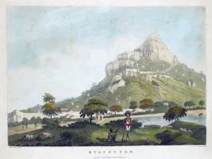 Ryacottah Encampment Near Madras - Captain Allan - c1794 - Vintage Orientalist Aquatint of India - Large Art Prints