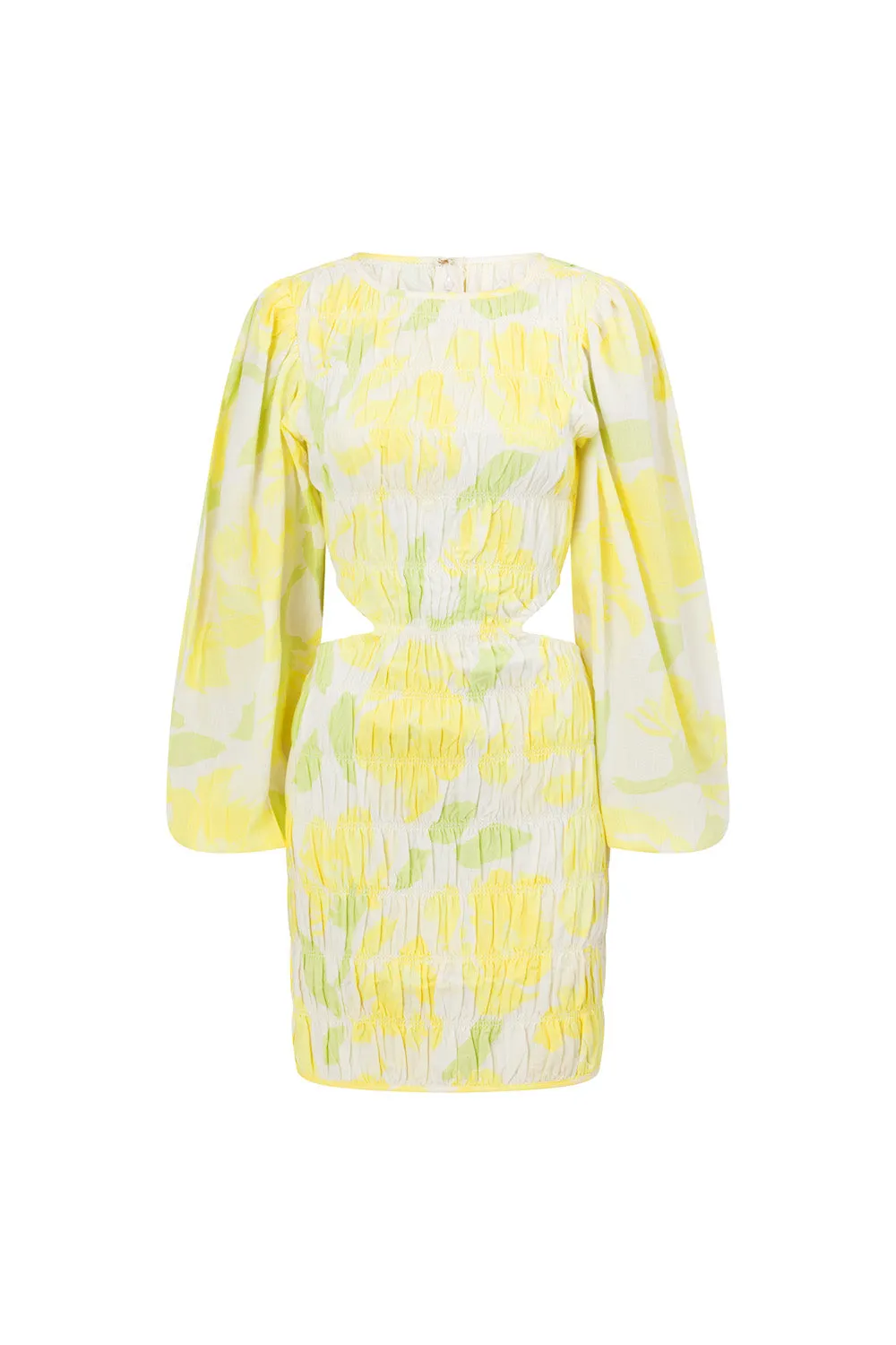 SAMPLE-Banks Shirred Dress - Solstice Floral