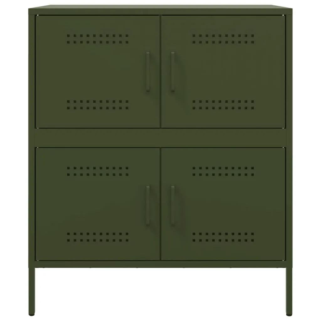 Sideboard Olive Green 68x39x79 cm Steel