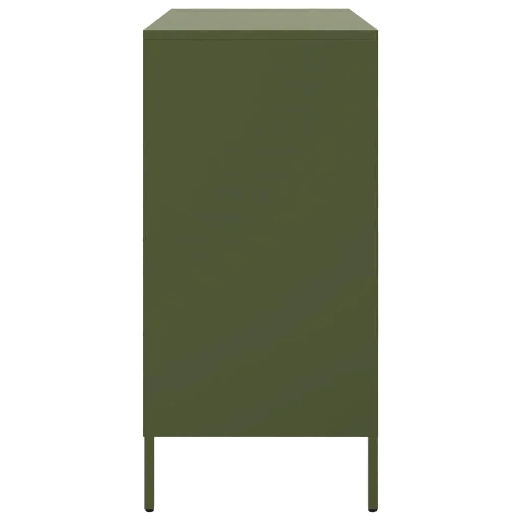 Sideboard Olive Green 68x39x79 cm Steel