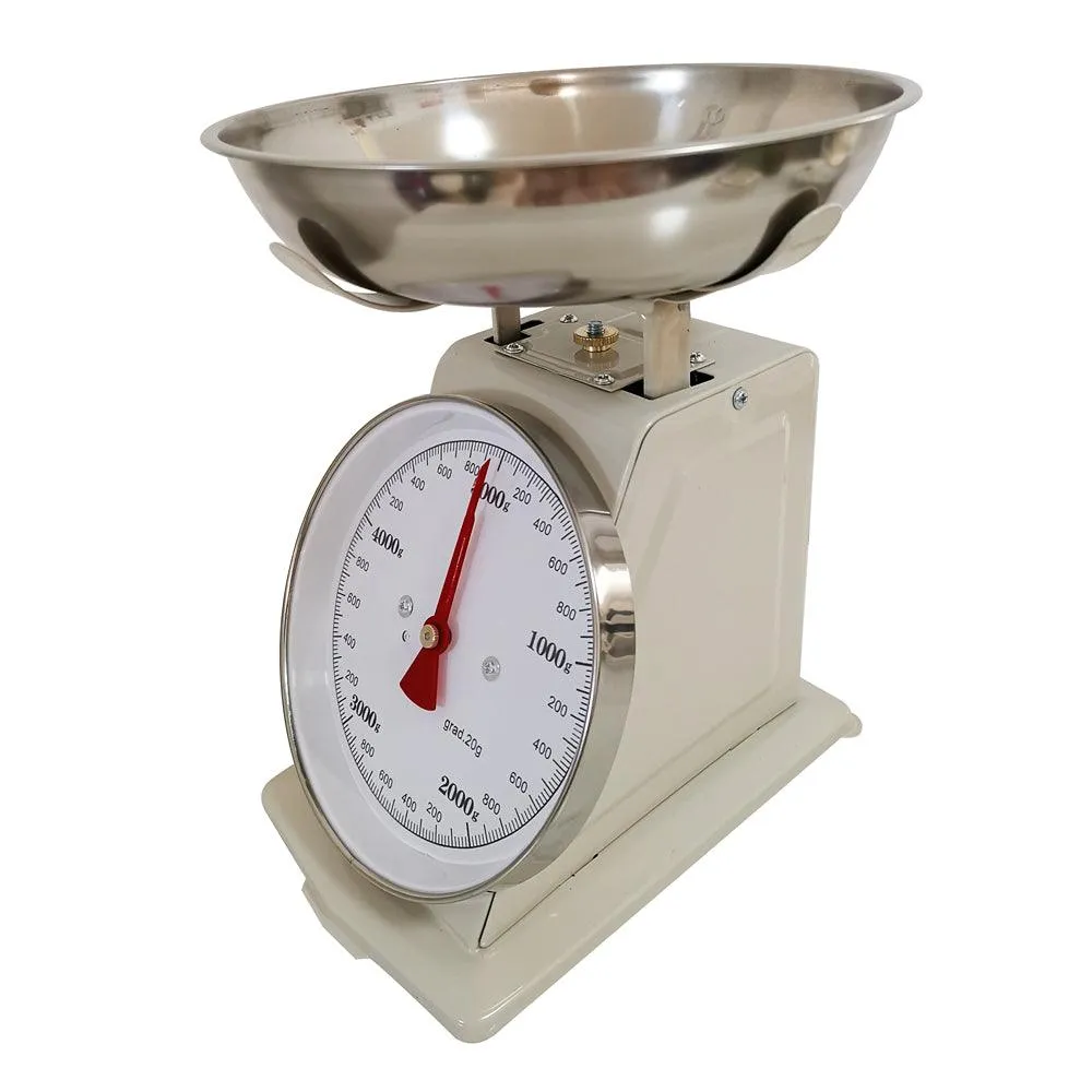 Simply Home Mechanical Cream Kitchen Scale