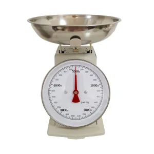 Simply Home Mechanical Cream Kitchen Scale