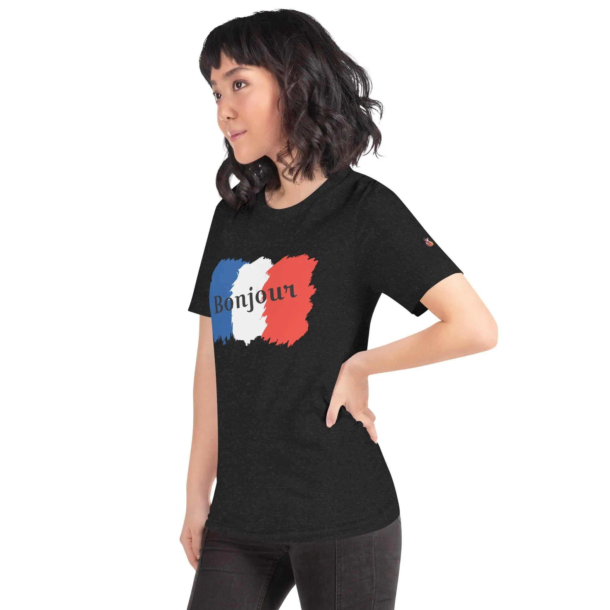 Snooty Fox Art Unisex T-Shirt - Bonjour