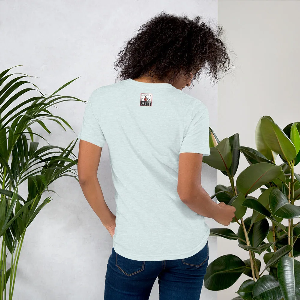 Snooty Fox Art Unisex T-Shirt - Bonjour
