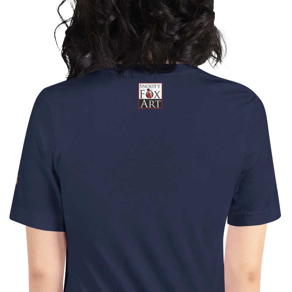 Snooty Fox Art Unisex T-Shirt - Bonjour