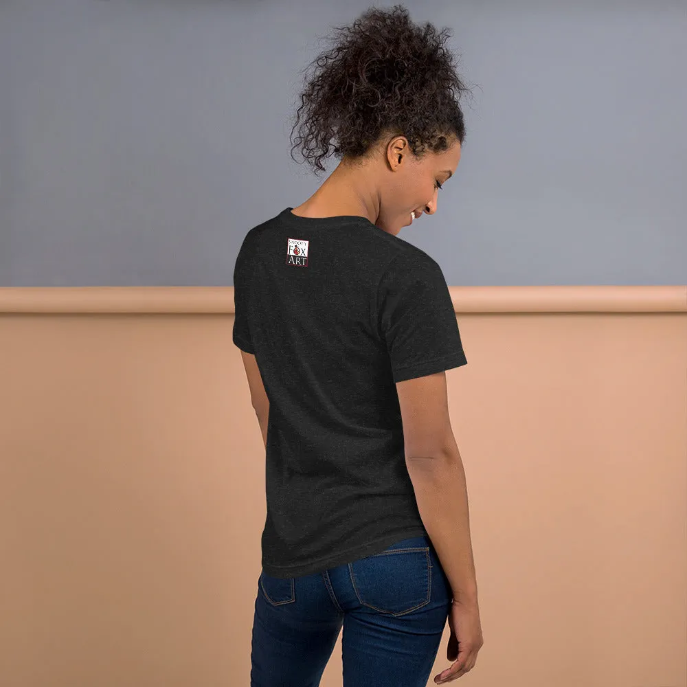 Snooty Fox Art Unisex T-Shirt - Bonjour