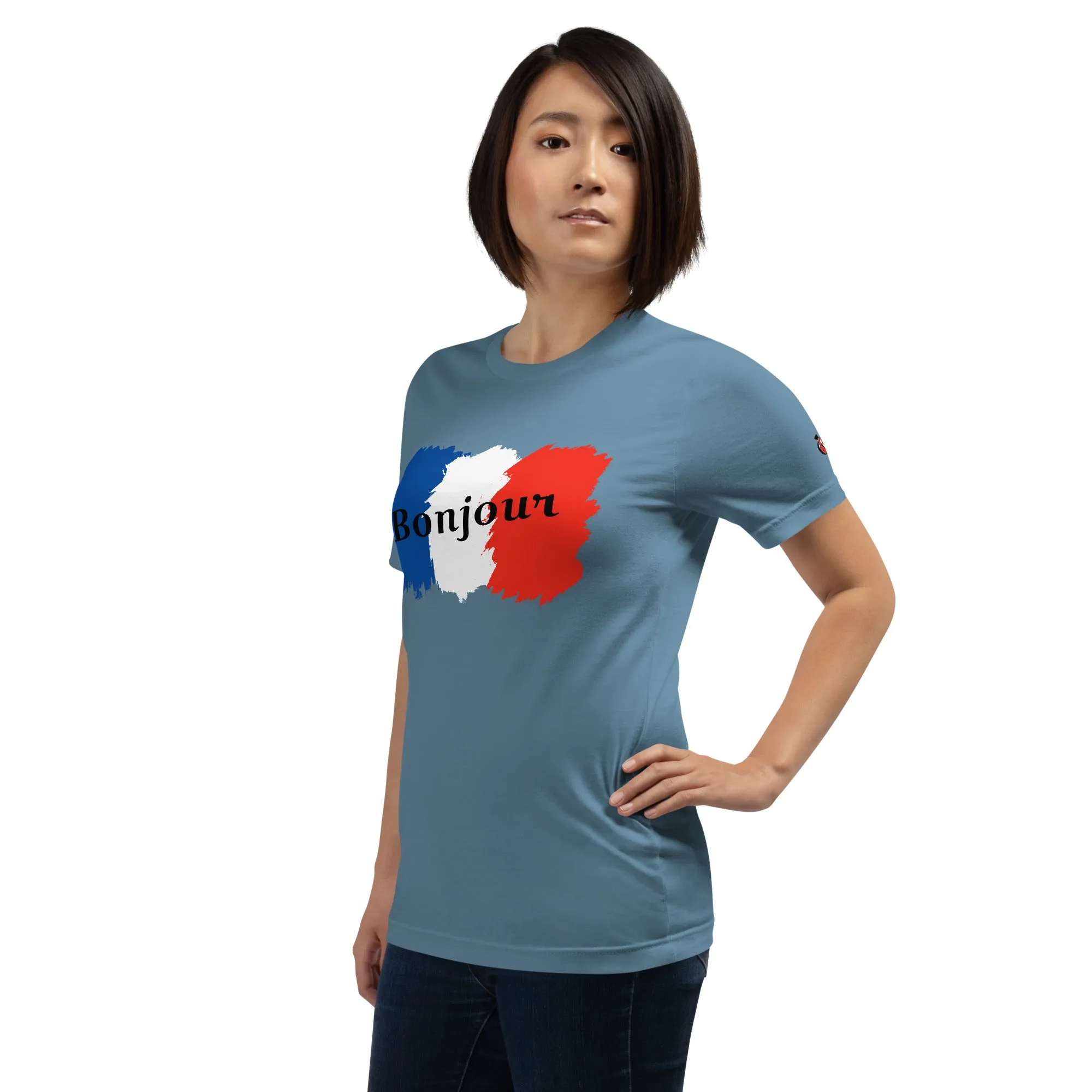Snooty Fox Art Unisex T-Shirt - Bonjour