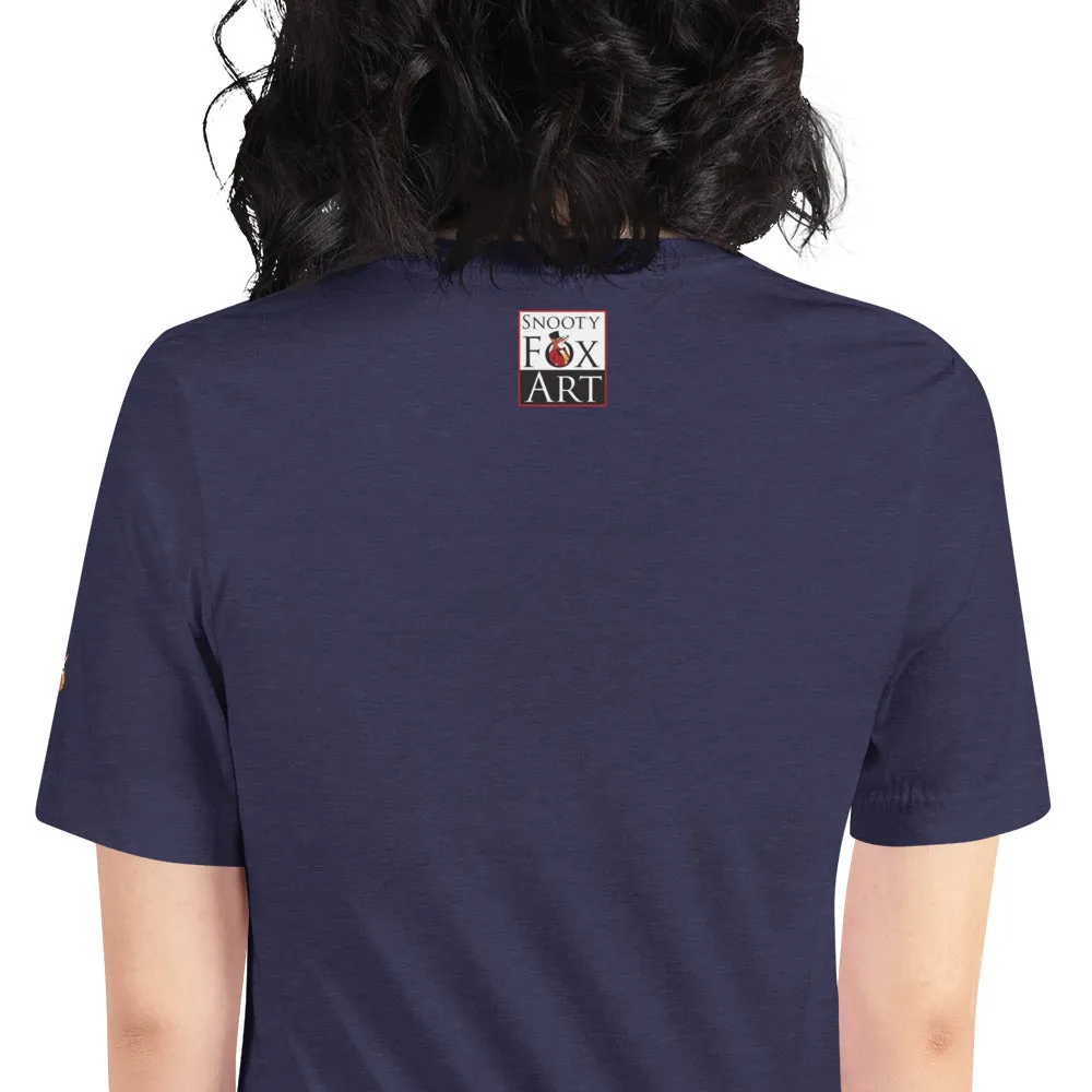 Snooty Fox Art Unisex T-Shirt - Bonjour