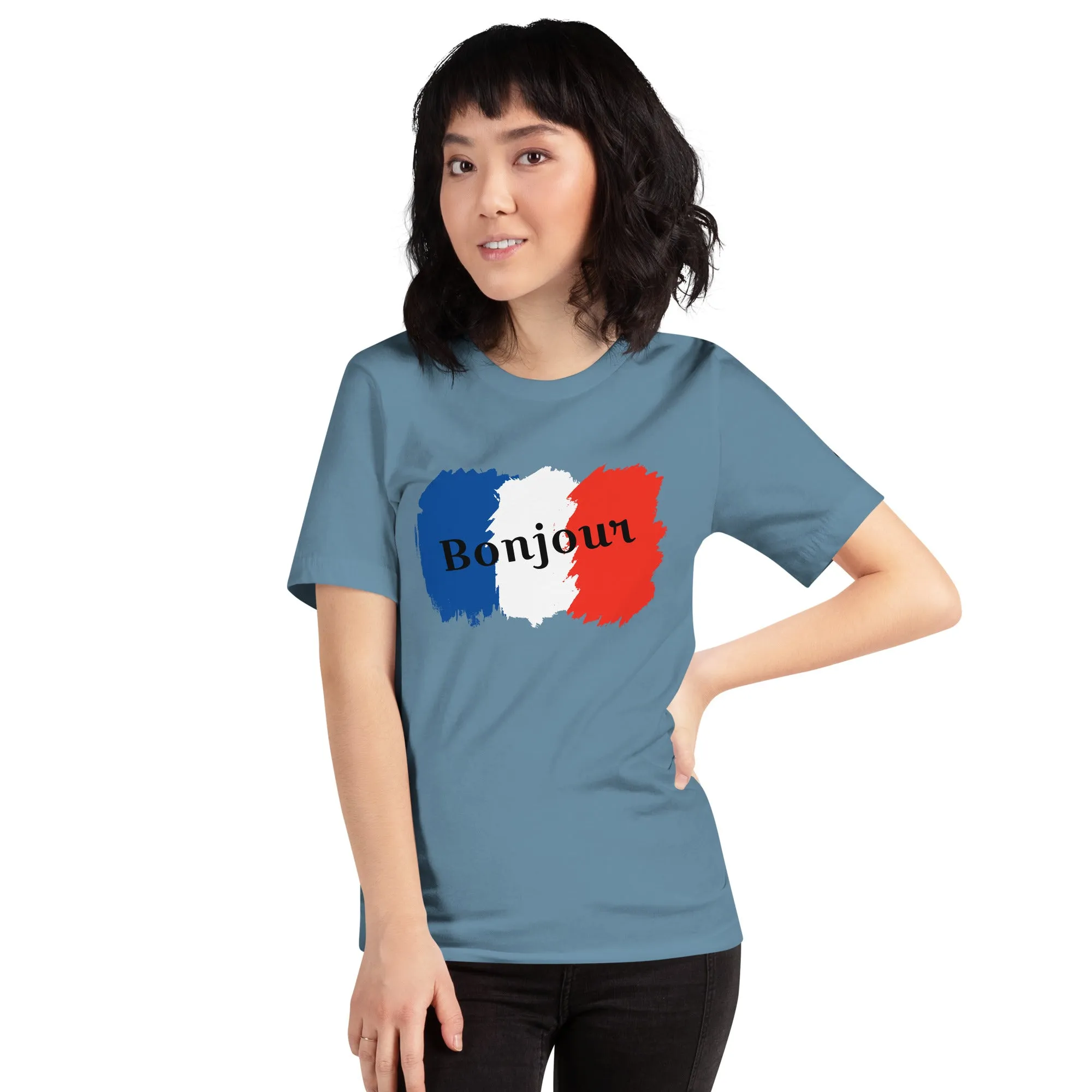Snooty Fox Art Unisex T-Shirt - Bonjour