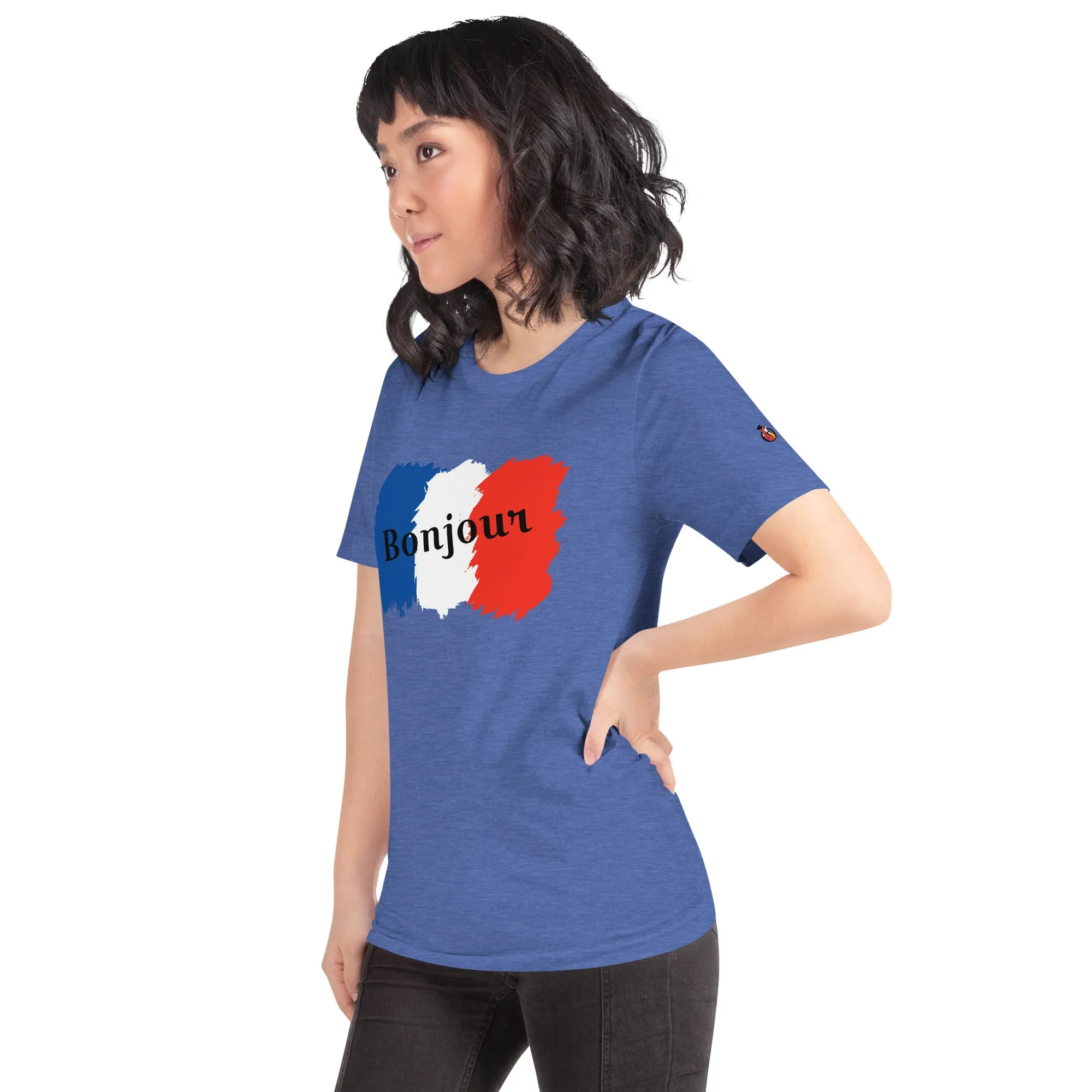 Snooty Fox Art Unisex T-Shirt - Bonjour