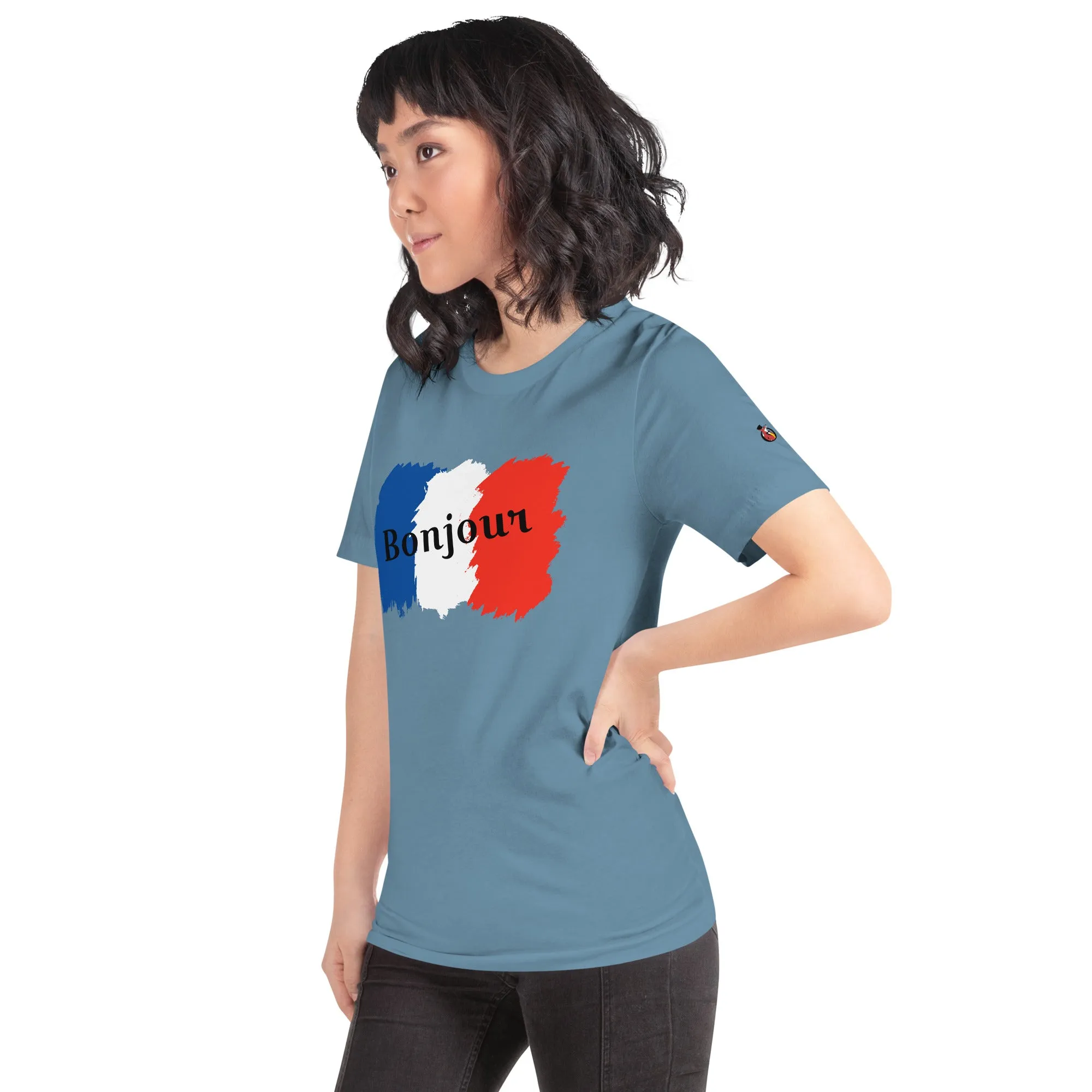 Snooty Fox Art Unisex T-Shirt - Bonjour