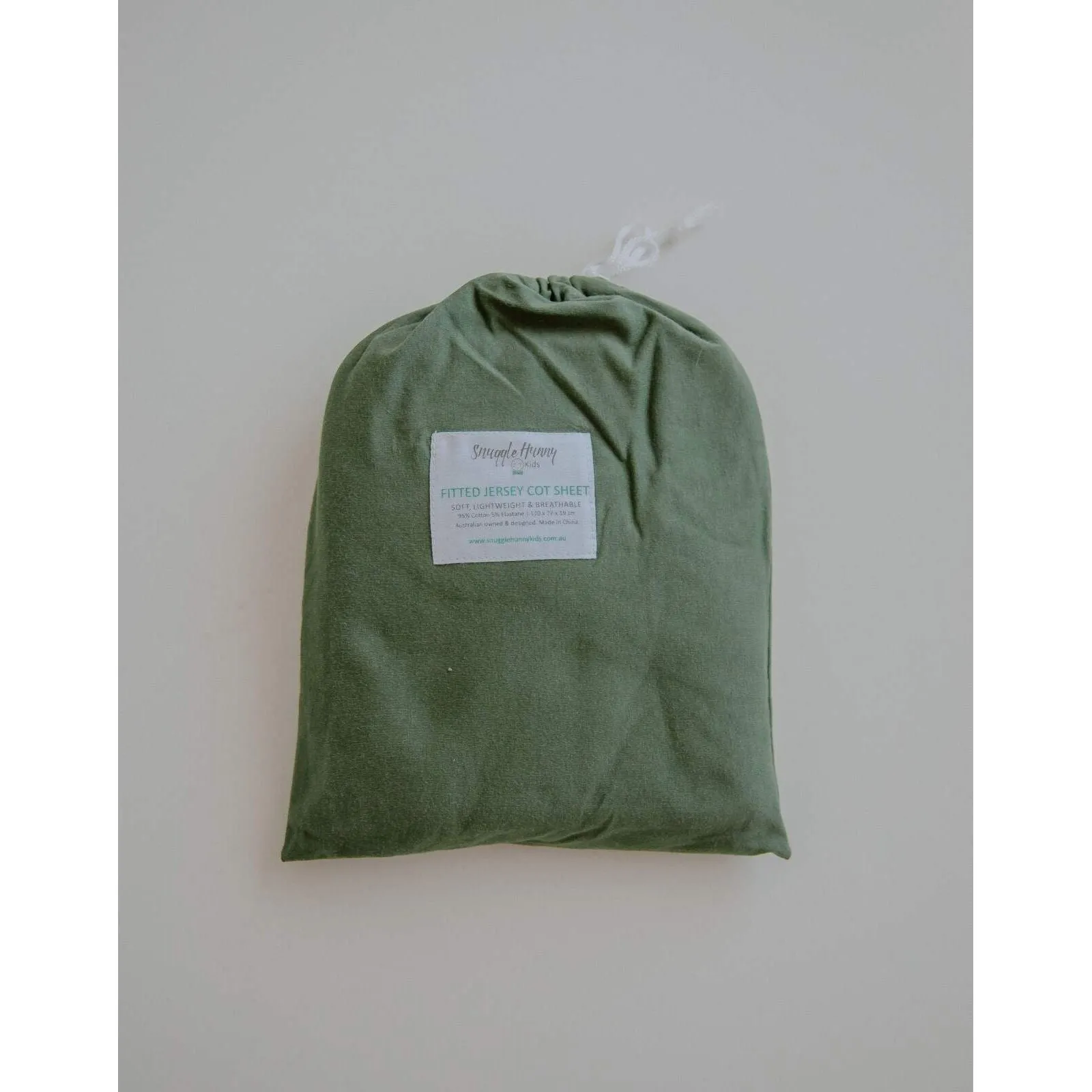 Snuggle Hunny Kids Olive | Fitted Cot Sheet