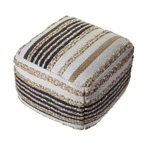 Spruce 99757NBK Natural/Black Pouf