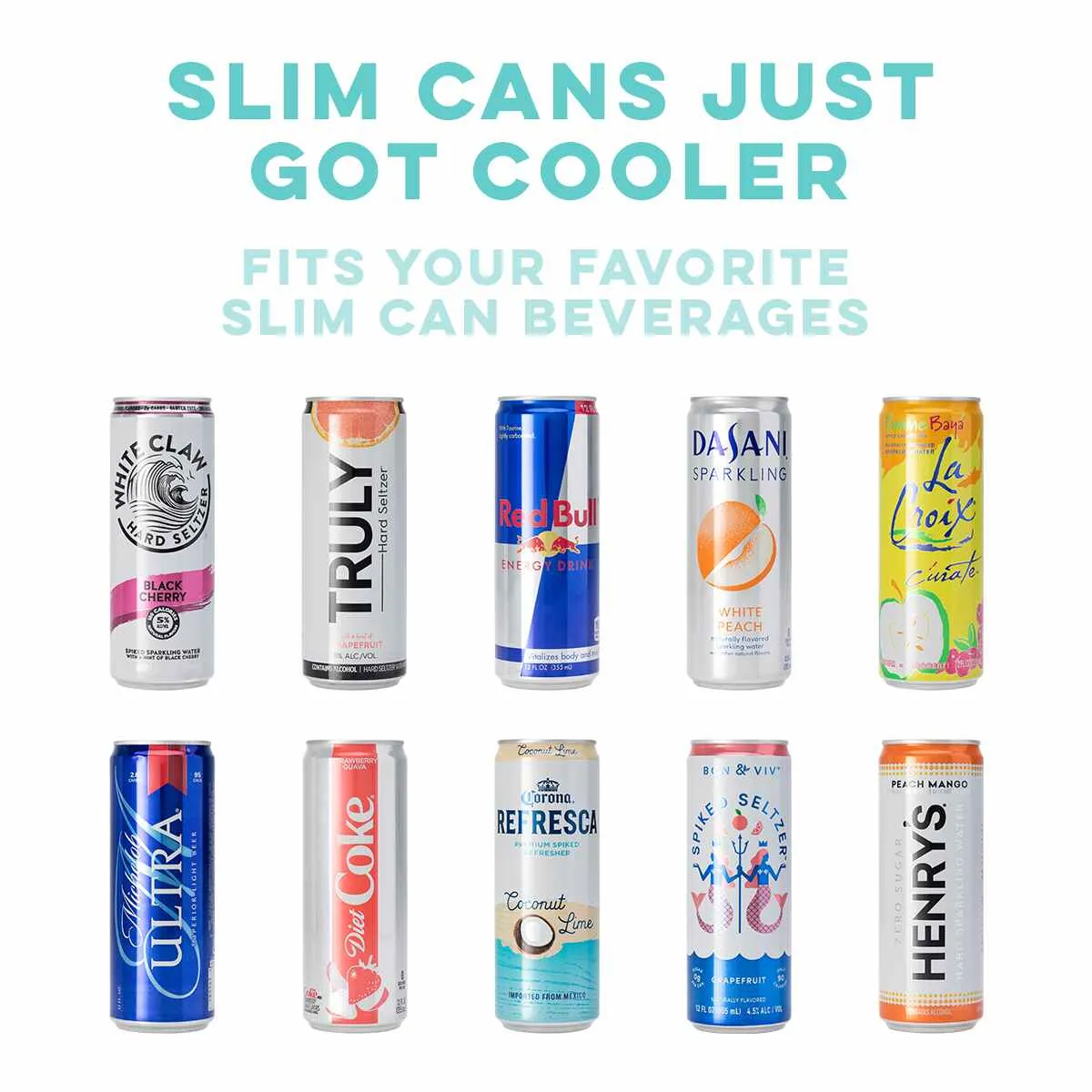 SWIG {MARBLE SLAB} Skinny Insulated Stainless Steel Can Cooler (12 oz.)