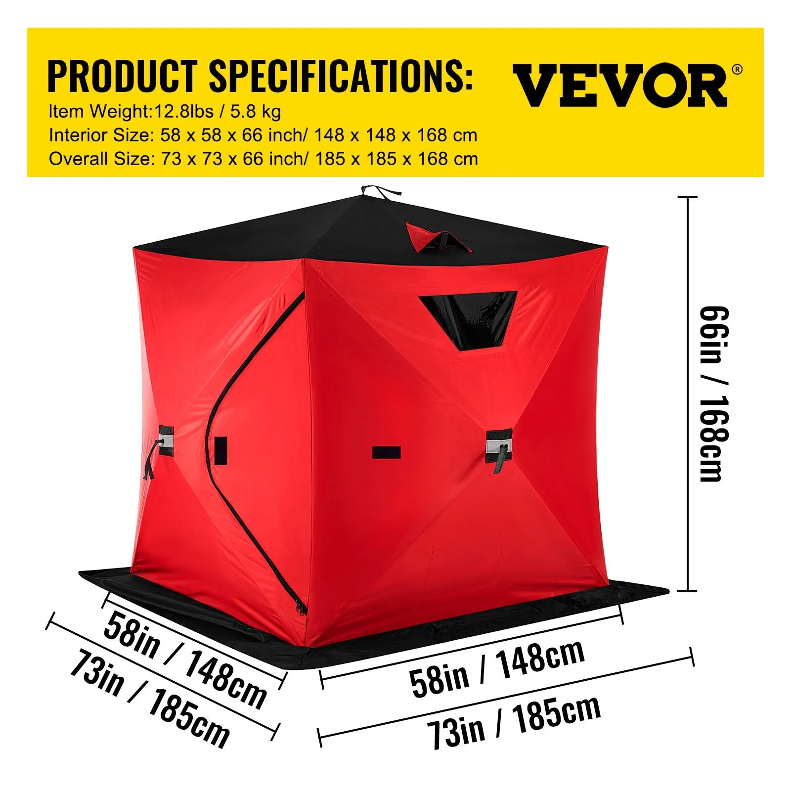 VEVOR Ice Fishing Tent