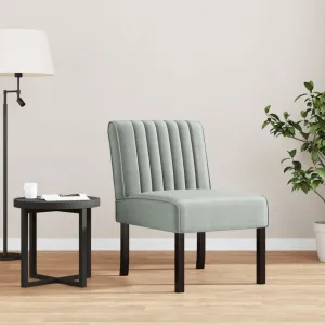 vidaXL Slipper Chair in Light Grey Velvet - Elegant & Comfortable Lounge Seating