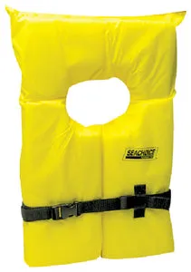 Yellow Adult Life Vest 4 Pack with Bag