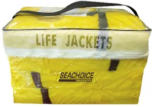 Yellow Adult Life Vest 4 Pack with Bag